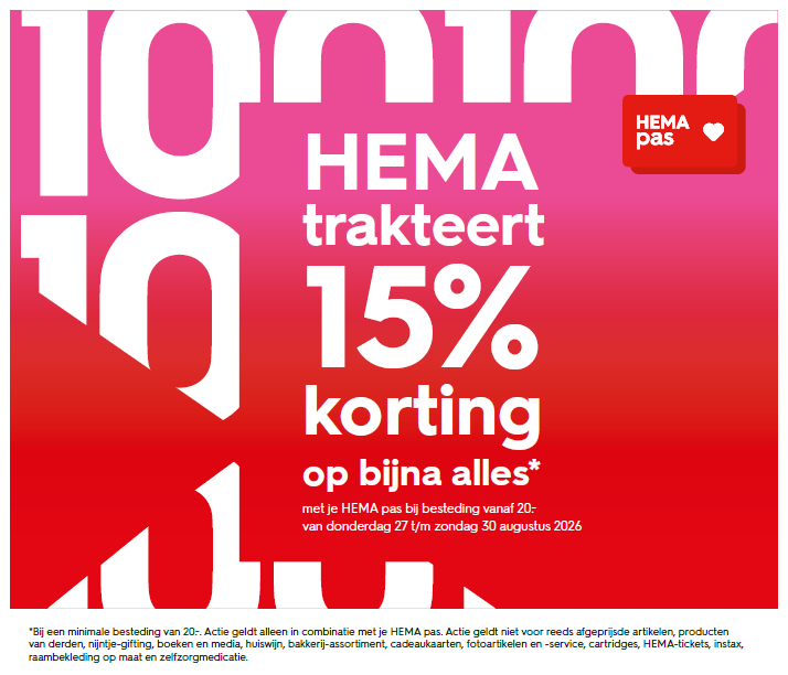 hema pas aanbieding 27-8 tm 30-8